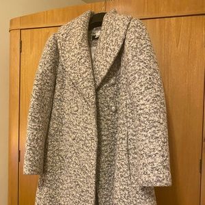 DKNY salt and pepper tweed coat
